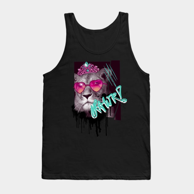 Lion Queen Tank Top by Huldra Tattoo